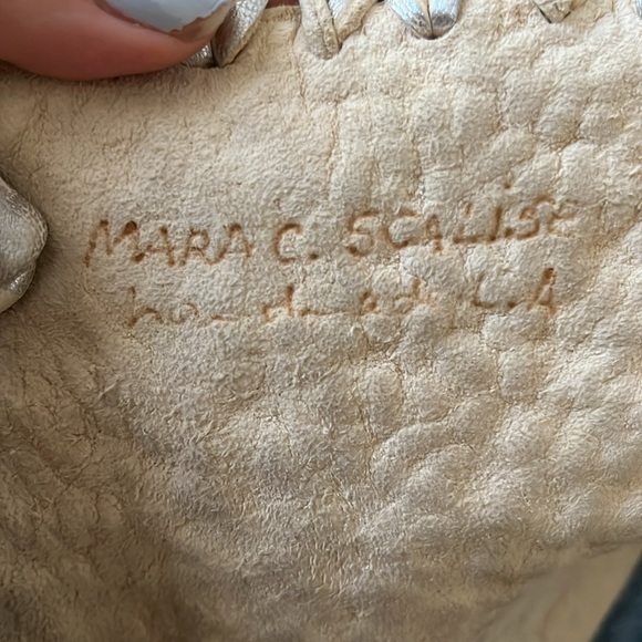 Mara Scalise Metallic Leather Fringe bag - Picture 8 of 14